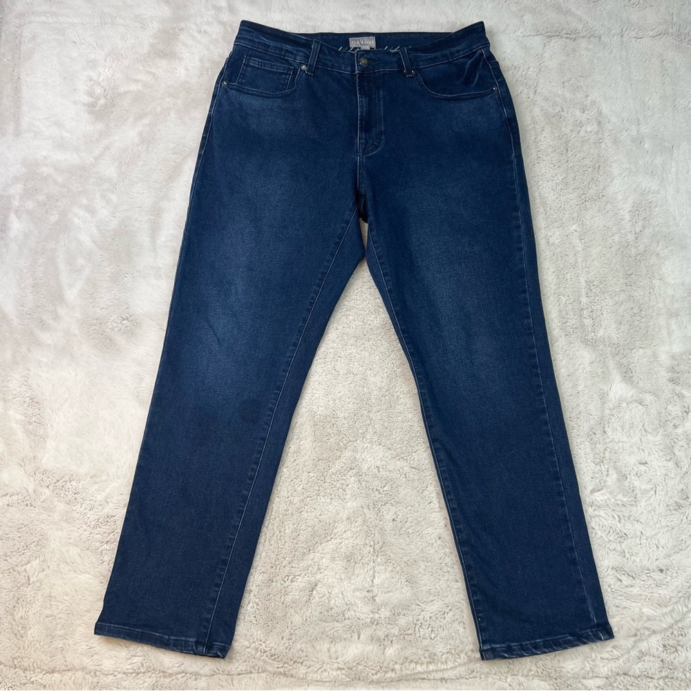 Ted Baker Jeans Size 32x30 Womens Dark Wash Straight Leg Cotton Stretch